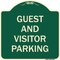 Signmission Guest and Visitor Parking Heavy-Gauge Aluminum Architectural Sign, 18" x 18", G-1818-23933 A-DES-G-1818-23933 - alternate 1